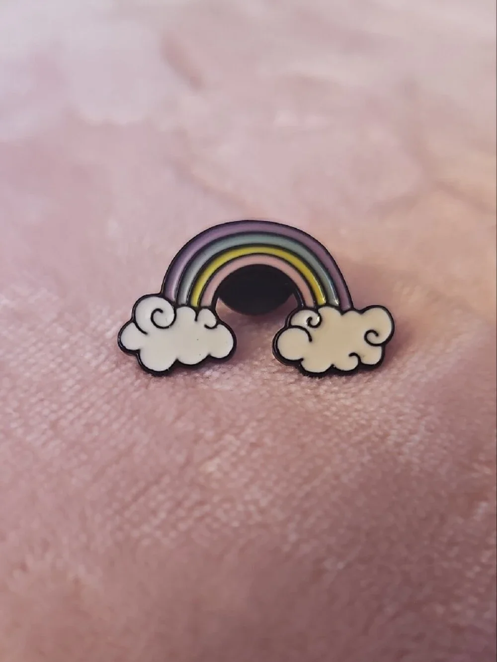 Pink Unicorn & Rainbow Kids Enamel Pin Set